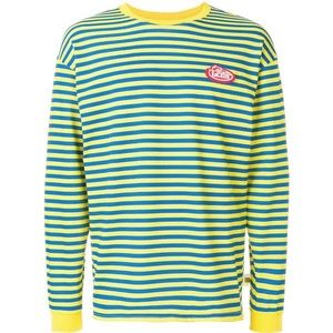 GCDS long sleeve stripped shirt. Blue and yellow